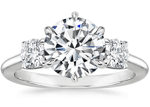 cincin berlian Three stone cincin berlian Three stone